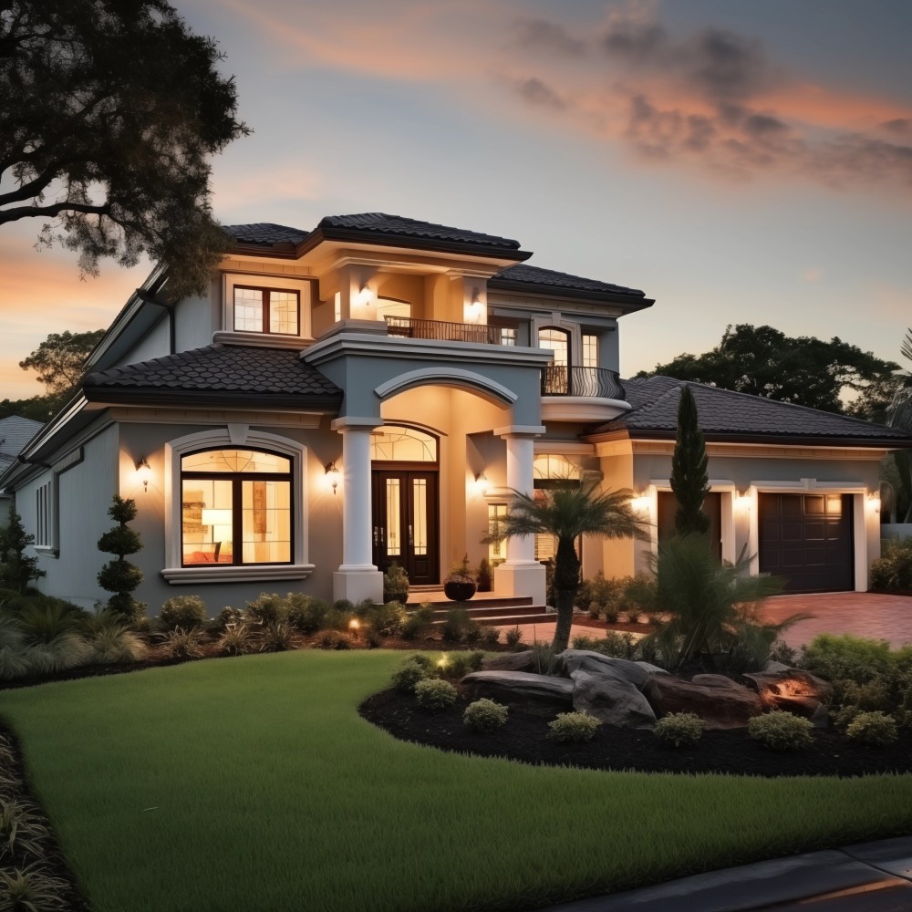 Image of a Luxury Home Front Yard